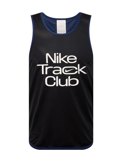 NIKE Funktionsskjorte 'TRACK CLUB'  mørkeblå / sort / hvid