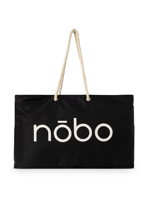 NOBO Strandtaske  sort / hvid