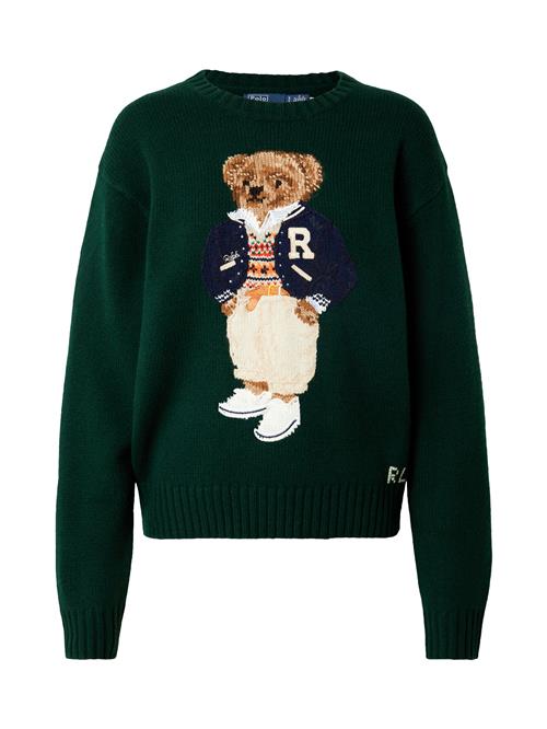 Se Polo Ralph Lauren Pullover 'PREP BEAR'  beige / navy / mørkegrøn / hvid ved About You