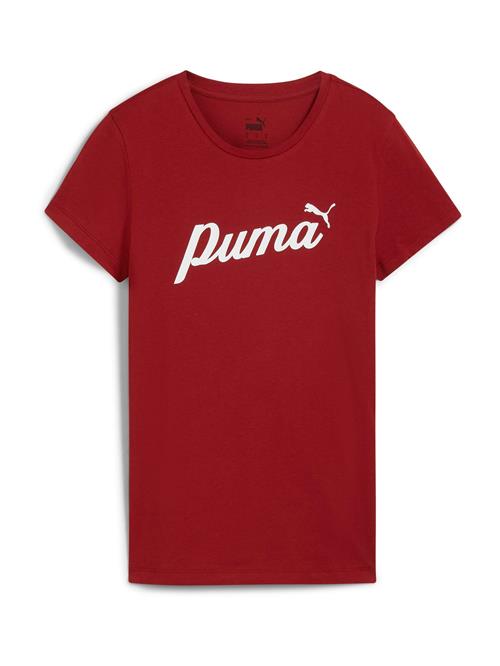 PUMA Funktionsbluse 'Ess+'  rubinrød / hvid