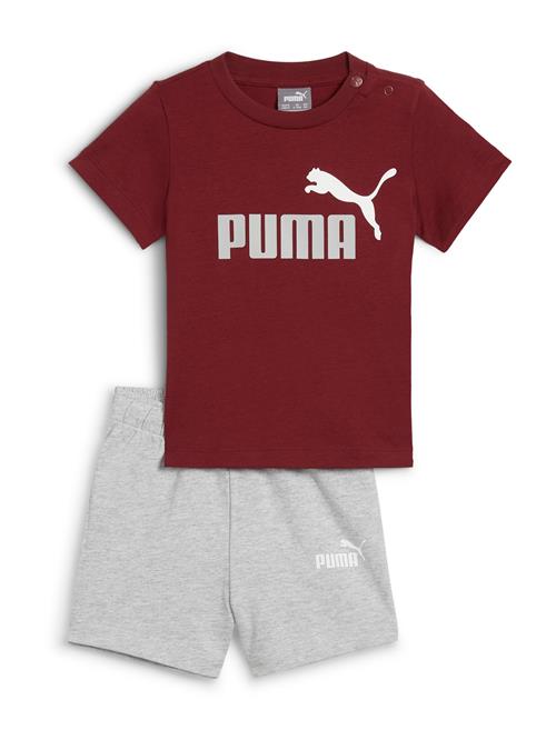 PUMA Joggingdragt  grå / vinrød / hvid