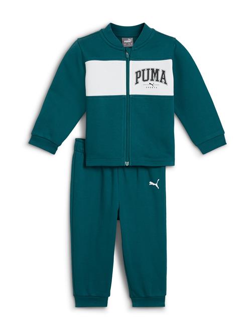 Se PUMA Joggingdragt 'Squad'  smaragd / sort / offwhite ved About You