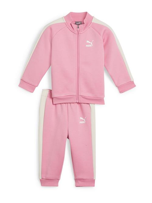 Se PUMA Joggingdragt 'T7 ICONIC'  creme / lys pink / hvid ved About You