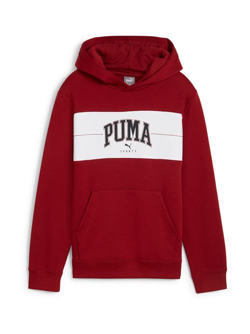 Se PUMA Sweatshirt 'Squad'  carminrød / sort / hvid ved About You