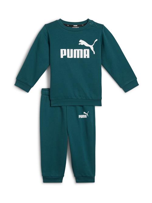 PUMA Joggingdragt 'ESS+'  smaragd / hvid