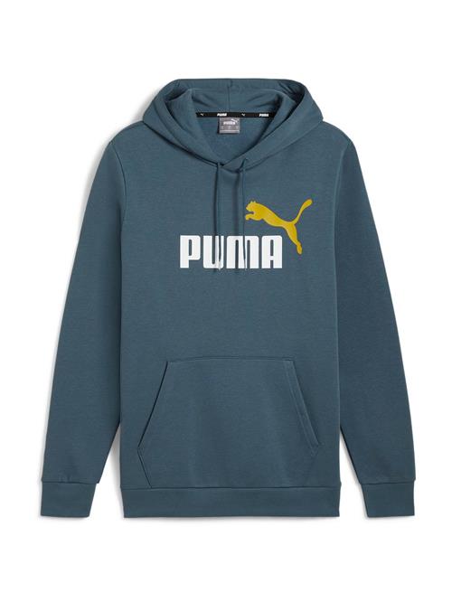 Se PUMA Sportsweatshirt 'ESS'  cyanblå / honning / hvid ved About You