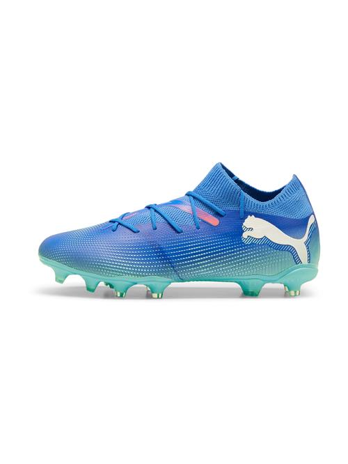 PUMA Fodboldstøvler 'Future 7 Match'  blå / aqua / pink / hvid