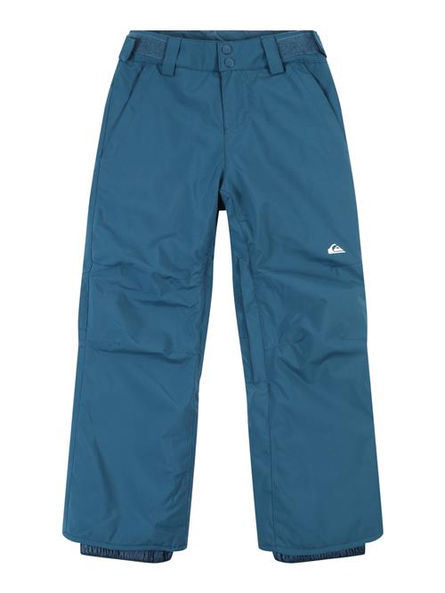 Se QUIKSILVER Sportsbukser 'ESTATE'  petroleum / hvid ved About You