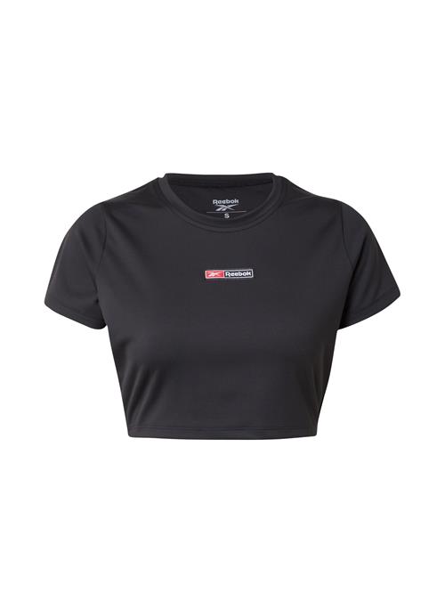 Se Reebok Funktionsbluse 'LUX BOLD'  rød / sort / sølv / hvid ved About You