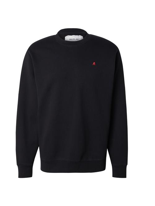 REPLAY Sweatshirt  rød / sort