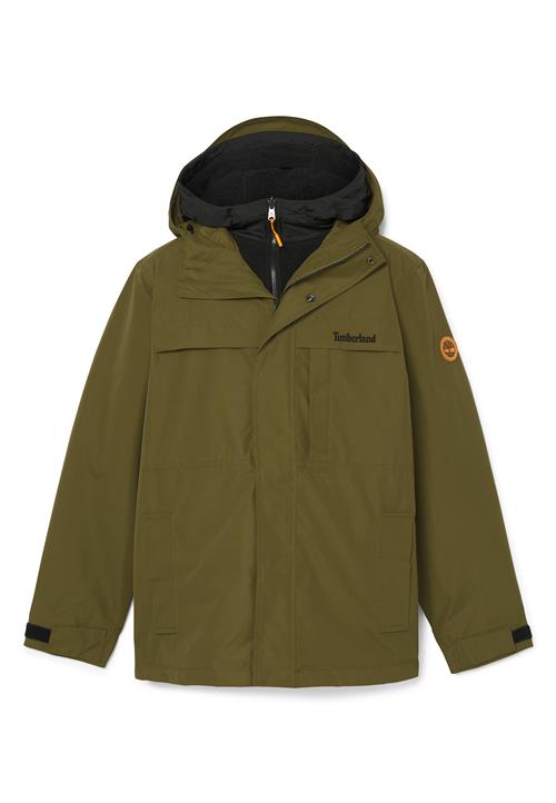 TIMBERLAND Overgangsparka  grøn-meleret / orange / sort