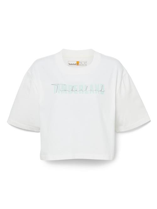 TIMBERLAND Shirts 'Cropped'  pastelblå / sort / hvid