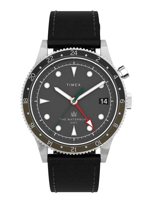 TIMEX Analogt ur 'Waterbury Heritage'  antracit / knaldrød / sort / sølv