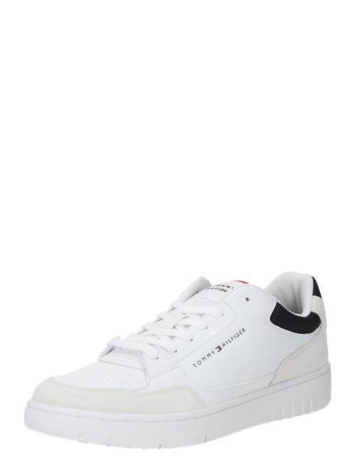 TOMMY HILFIGER Sneaker low 'Basket Core'  beige / sort / hvid