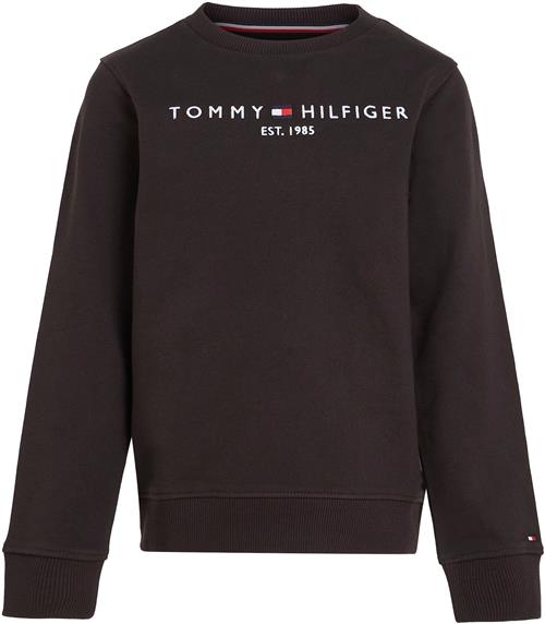 Se TOMMY HILFIGER Sweatshirt 'Essential'  blandingsfarvet / sort ved About You