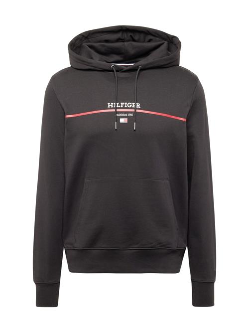 TOMMY HILFIGER Sweatshirt  rød / sort / hvid