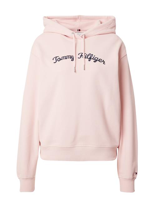 Se TOMMY HILFIGER Sweatshirt  marin / lyserød / sort / hvid ved About You