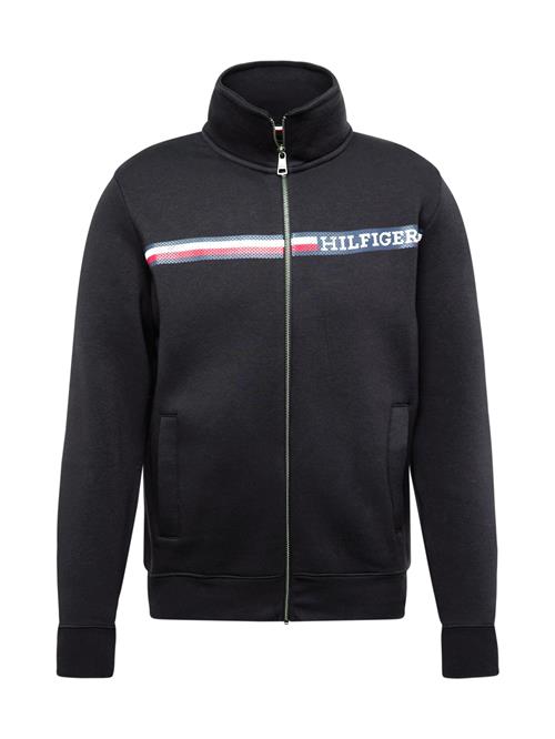 Se TOMMY HILFIGER Sweatjakke  marin / rød / sort / hvid ved About You