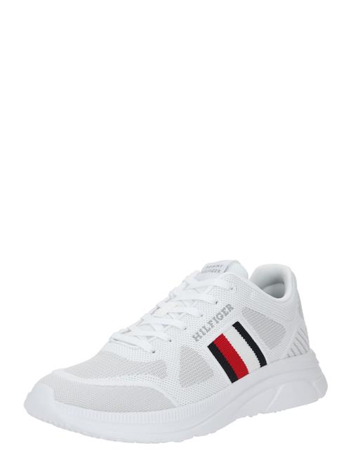 TOMMY HILFIGER Sneaker low 'MODERN ESS'  rød / sort / hvid