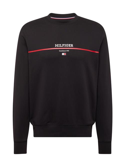 Se TOMMY HILFIGER Sweatshirt  rød / sort / hvid ved About You