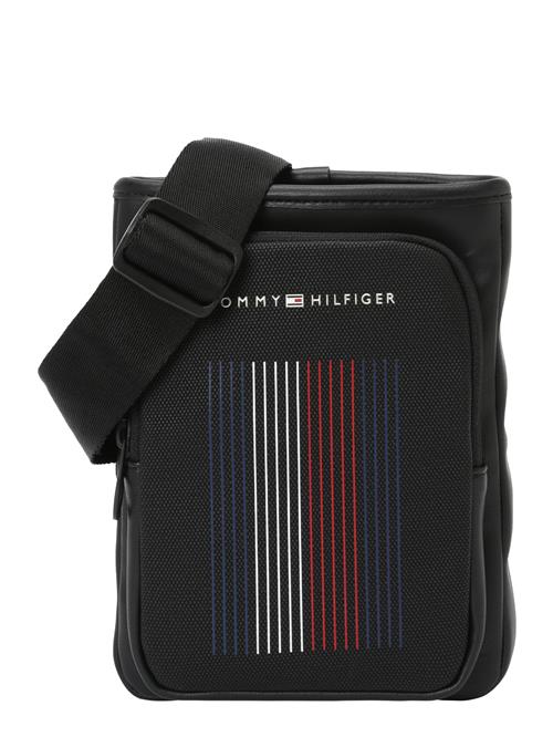 TOMMY HILFIGER Skuldertaske 'Foundation'  mørkeblå / rød / sort / hvid