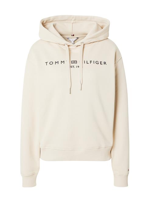 Se TOMMY HILFIGER Sweatshirt  lysebeige / marin / rød / sort ved About You