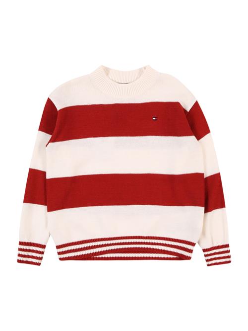 Se TOMMY HILFIGER Pullover  lysebeige / mørkerød ved About You