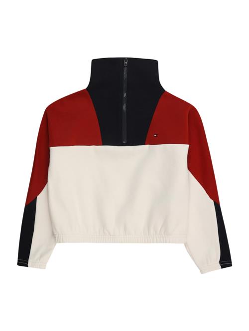 Se TOMMY HILFIGER Sweatshirt  mørkeblå / carminrød / naturhvid ved About You