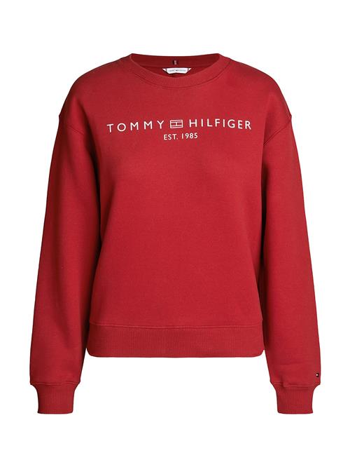 Se TOMMY HILFIGER Sweatshirt  navy / blodrød / hvid ved About You