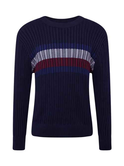 Se TOMMY HILFIGER Pullover  marin / mørkerød / hvid ved About You