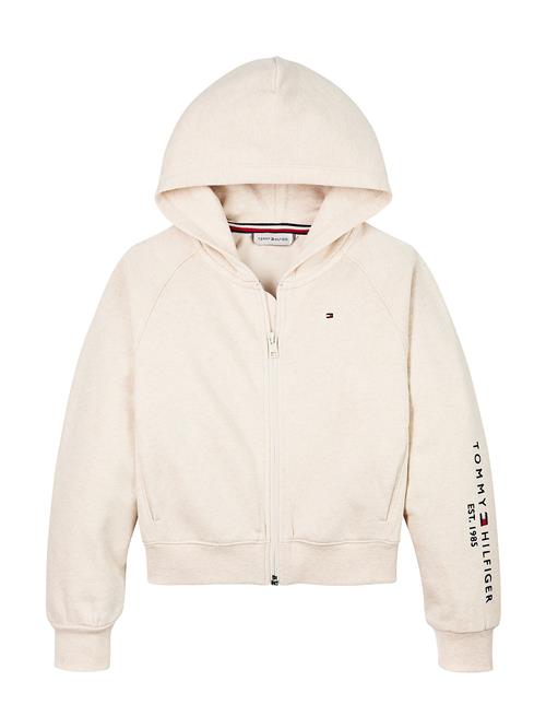 Se TOMMY HILFIGER Sweatshirt 'ESSENTIAL'  sand / navy ved About You