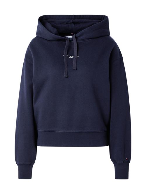 Se TOMMY HILFIGER Pullover 'Essential'  navy / hvid ved About You