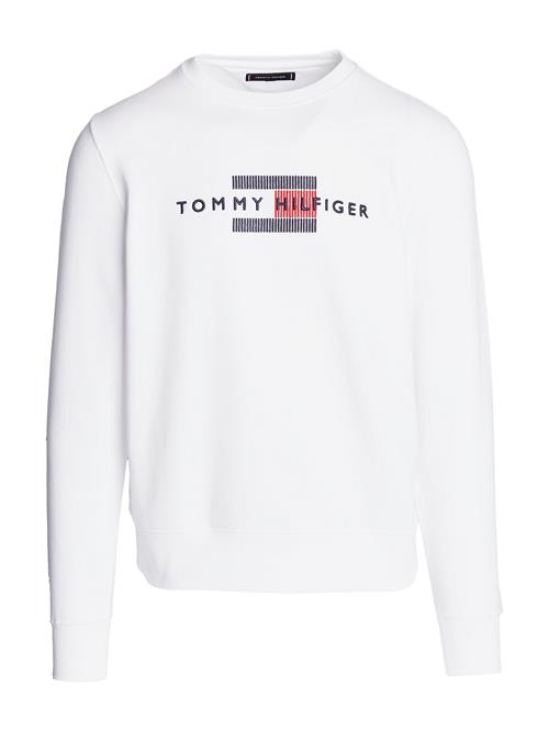 Se TOMMY HILFIGER Sweatshirt  navy / blodrød / hvid ved About You