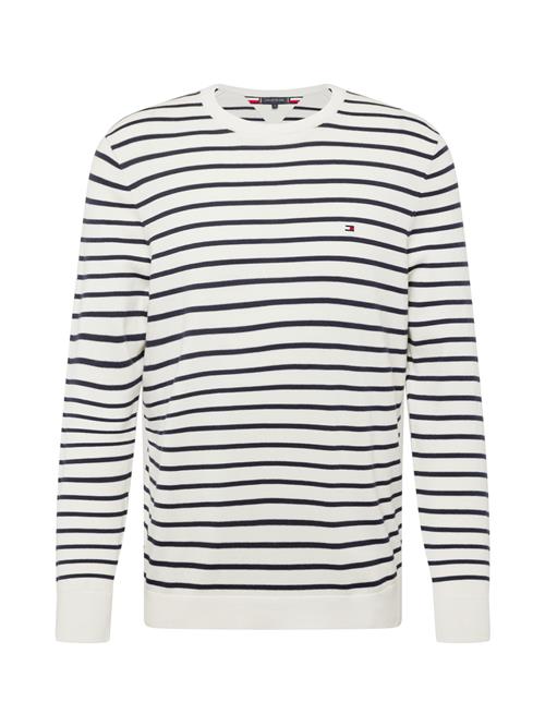 TOMMY HILFIGER Pullover 'ESSENTIAL'  marin / hvid