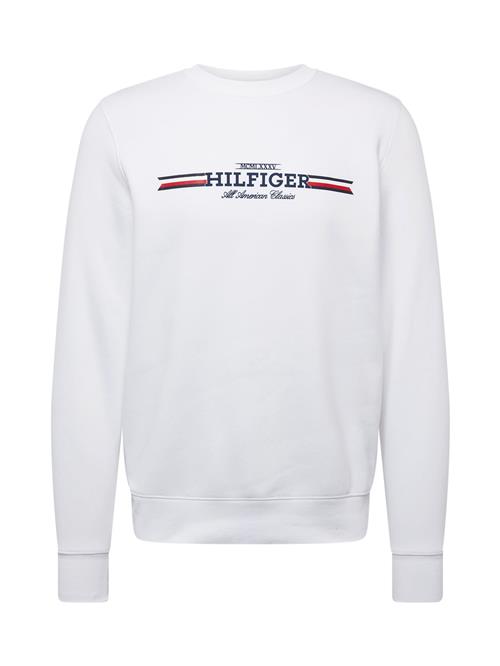 TOMMY HILFIGER Sweatshirt  mørkeblå / rød / sort / hvid