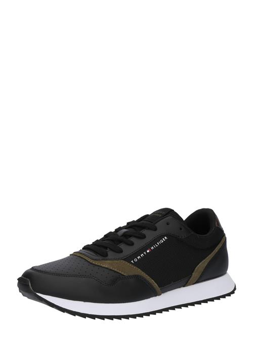 TOMMY HILFIGER Sneaker low 'EVO'  oliven / sort / hvid