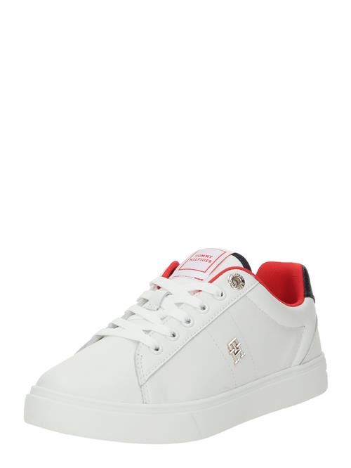 TOMMY HILFIGER Sneaker low 'Essential'  beige / knaldrød / sort