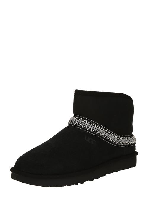 UGG Boots 'Classic Mini'  sort / hvid