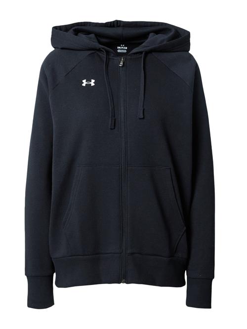 UNDER ARMOUR Sportssweatjakke  sort / hvid