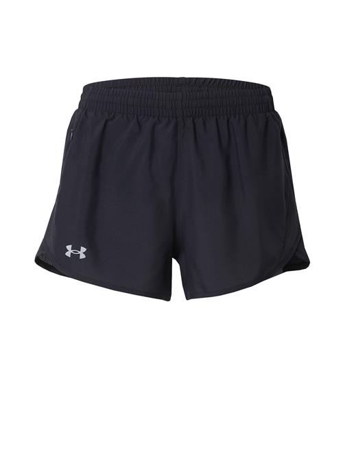 UNDER ARMOUR Sportsbukser 'Fly-By 3'  grå / sort