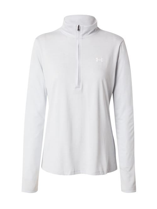 Se UNDER ARMOUR Funktionsbluse 'Tech Twist'  lysegrå / hvid ved About You