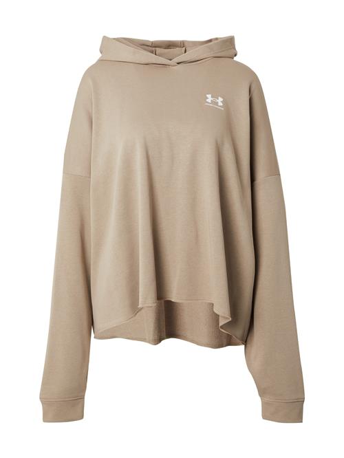 Se UNDER ARMOUR Sportsweatshirt 'Rival'  beige / hvid ved About You