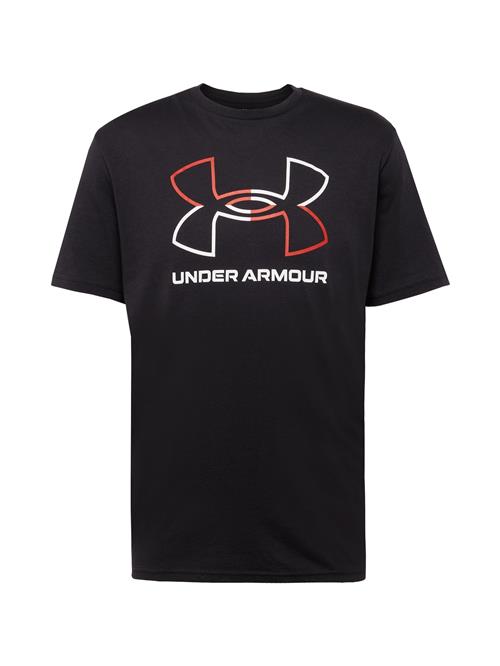 UNDER ARMOUR Funktionsskjorte 'Foundation'  rød / sort / hvid