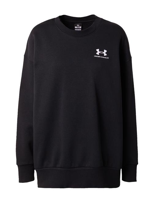 UNDER ARMOUR Sportsweatshirt 'Essential'  sort / hvid