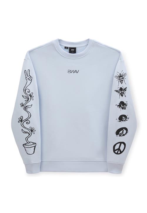 VANS Sweatshirt 'PEACE OS CREW'  blå / sort