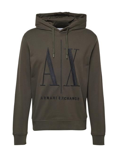 Se ARMANI EXCHANGE Sweatshirt  khaki / sort ved About You