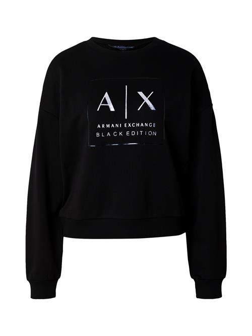 Se ARMANI EXCHANGE Sweatshirt  sort / sølv ved About You