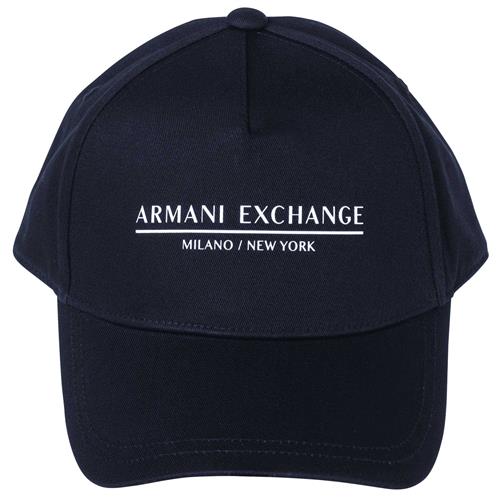 ARMANI EXCHANGE Hætte  mørkeblå / hvid