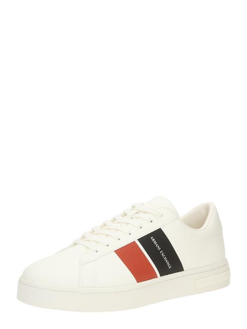 ARMANI EXCHANGE Sneaker low  knaldrød / sort / uldhvid