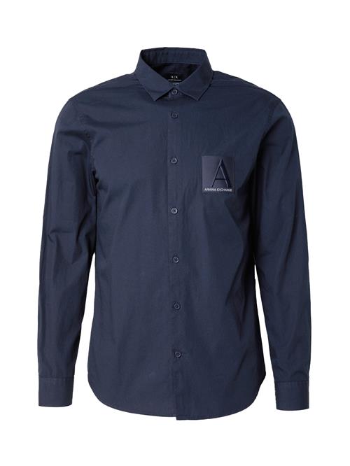 ARMANI EXCHANGE Skjorte  navy / hvid